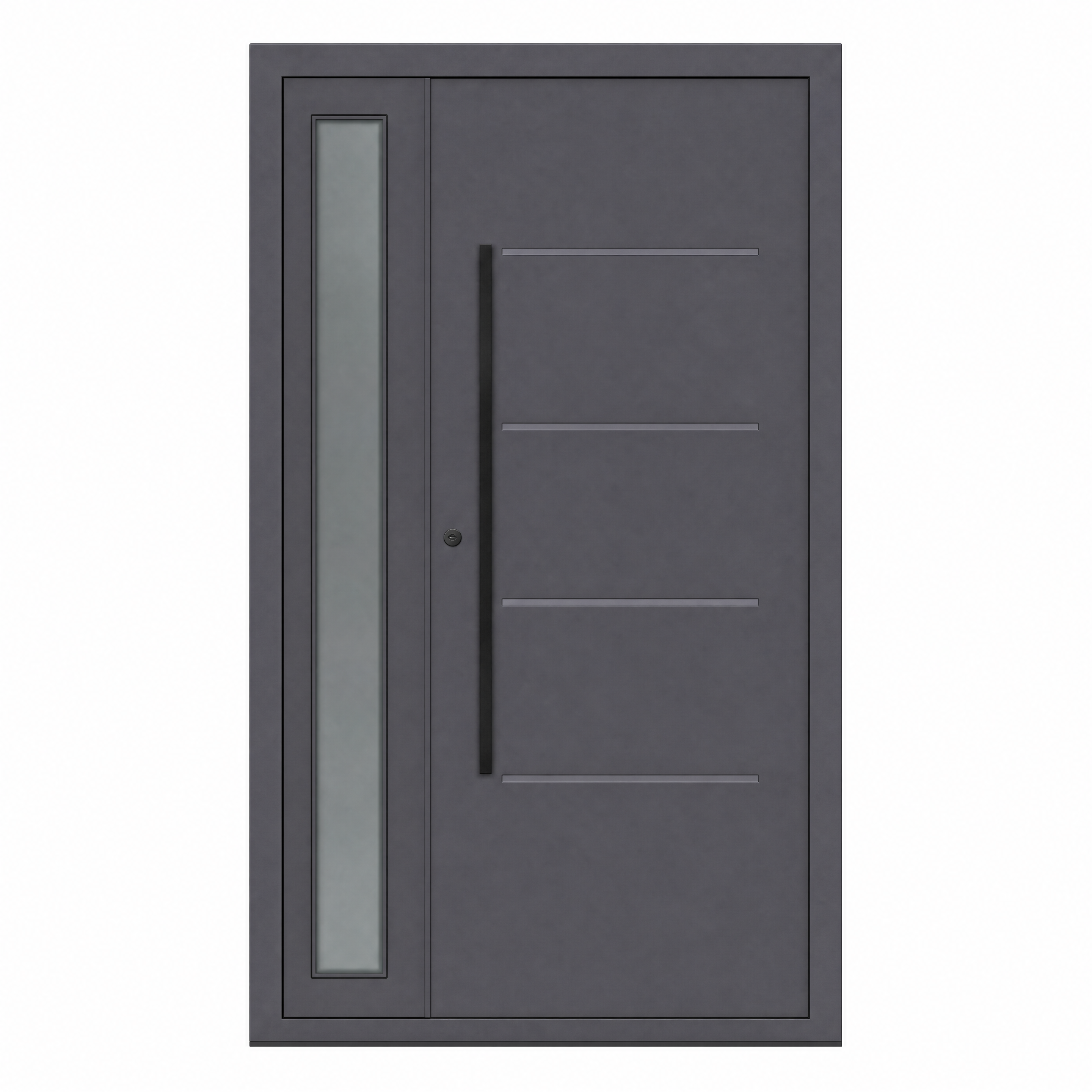 Hőszigetelt biztonsági bejárati ajtó IronDOOR18 kétszárnyú 138×208 cm - rejtett pánttal