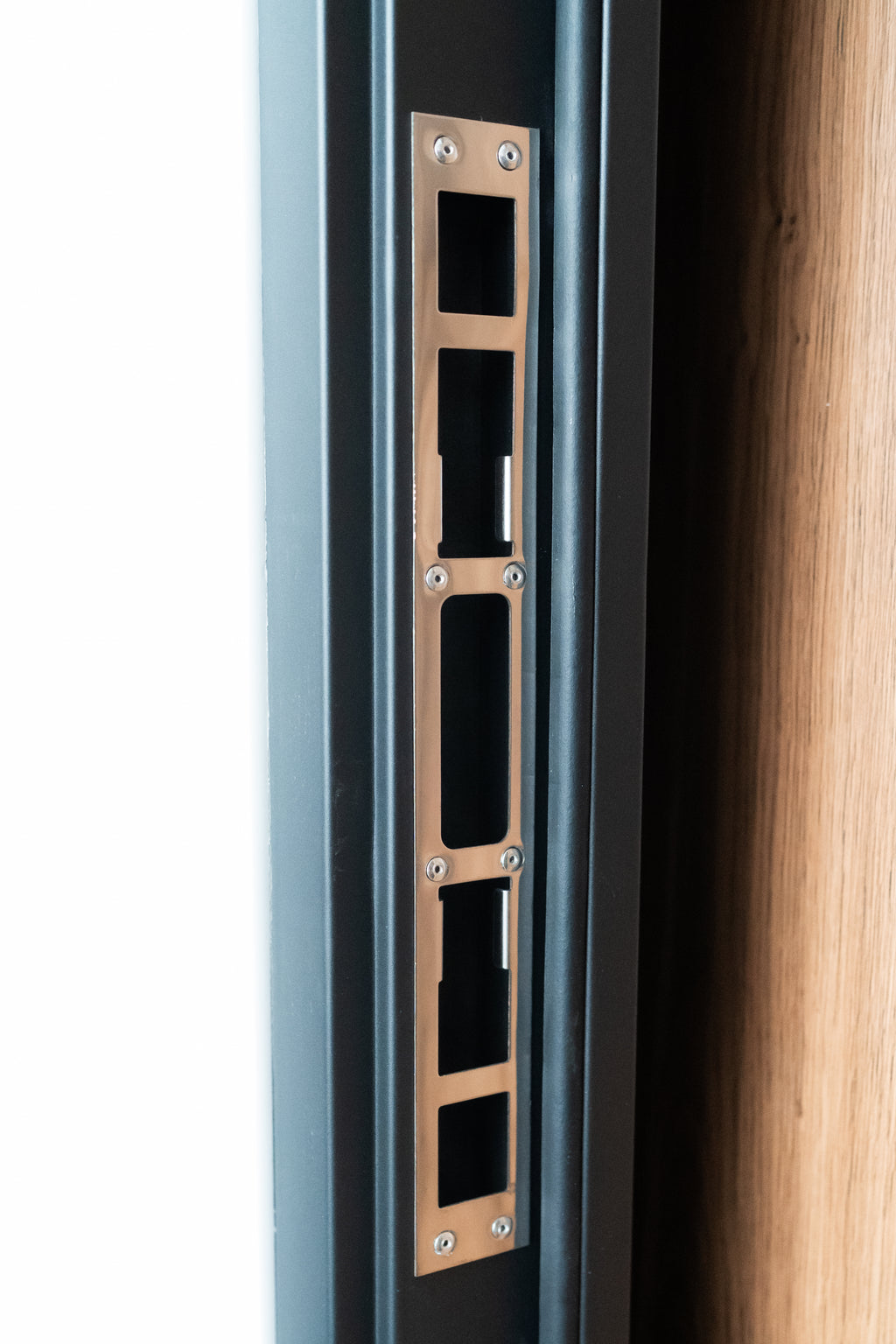 Hőszigetelt biztonsági bejárati ajtó IronDOOR24 98×208 cm - Prémium kivitel: 100mm-es profil, rejtett zsanérral