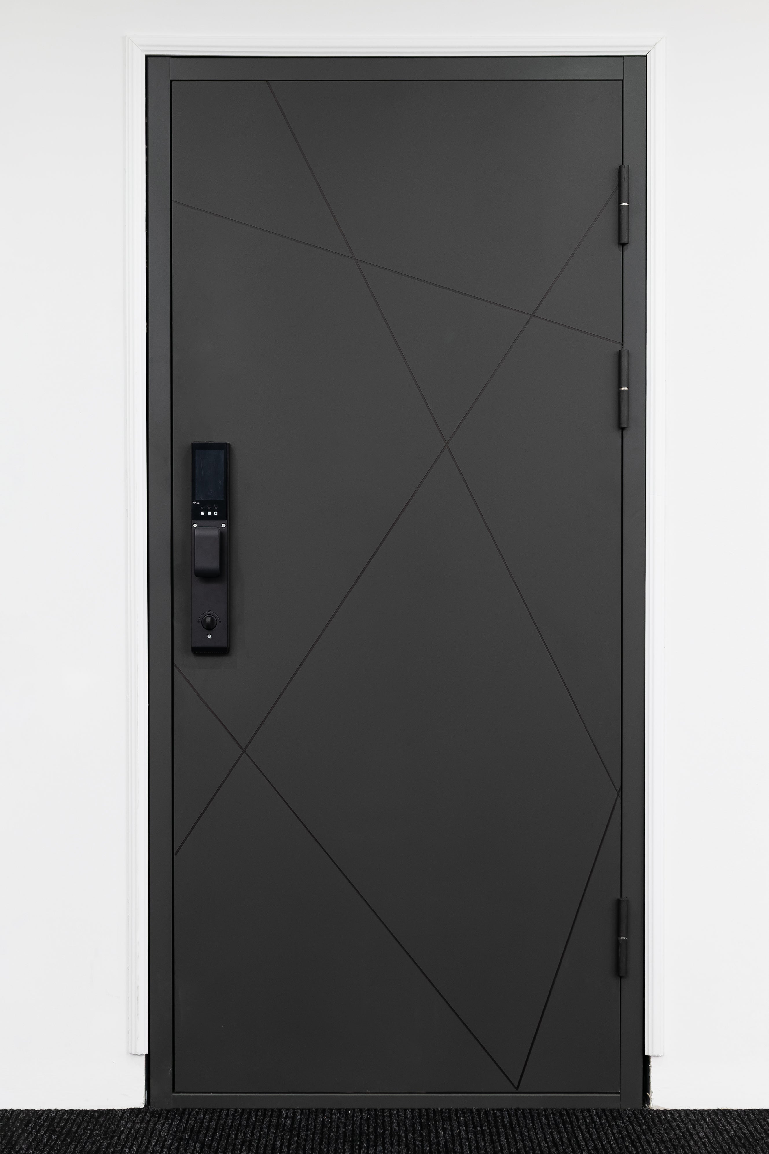 Hőszigetelt biztonsági bejárati ajtó IronDOOR02 98×208 cm - Prémium kivitel: 100mm-es profil, rejtett zsanérral